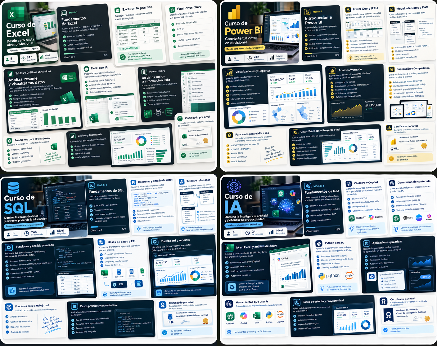 Ruta Analista de Datos — Excel, Power BI, SQL e IA